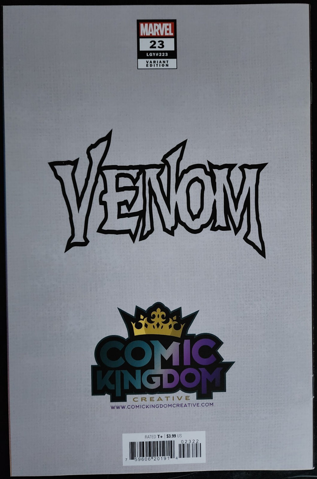 Venom #23 Dawn McTeigue Trade Dress Variant Cover A 2023