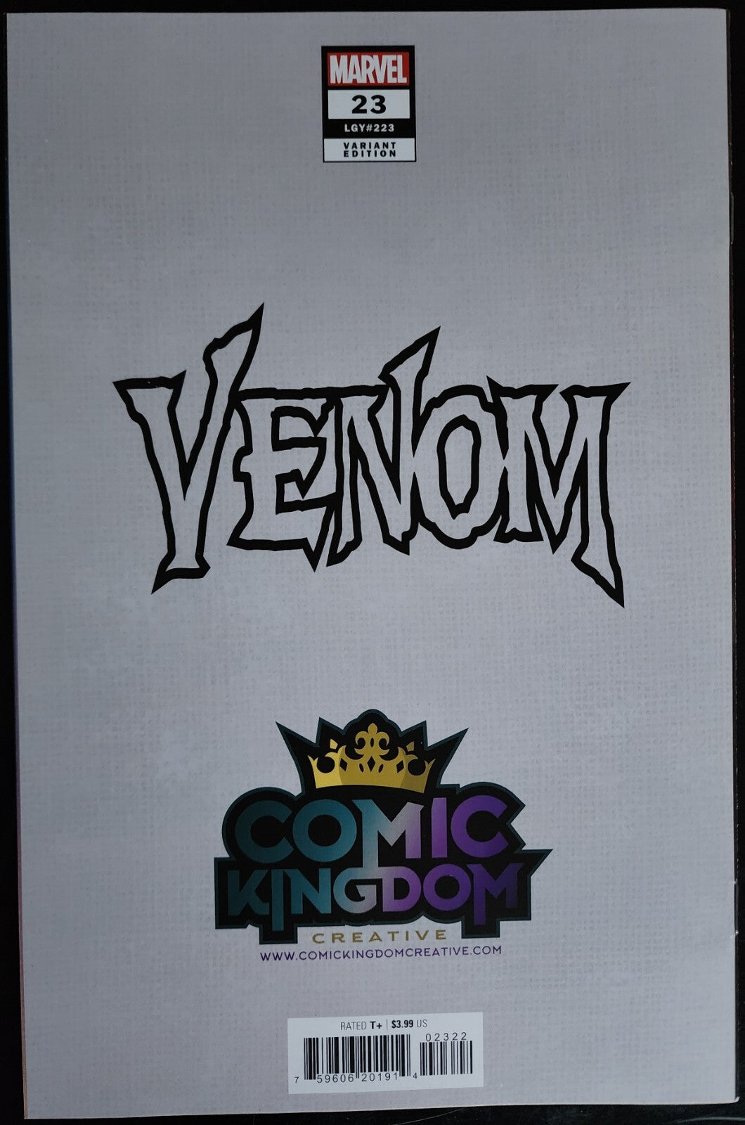Venom #23 Dawn McTeigue Trade Dress Variant Cover A 2023