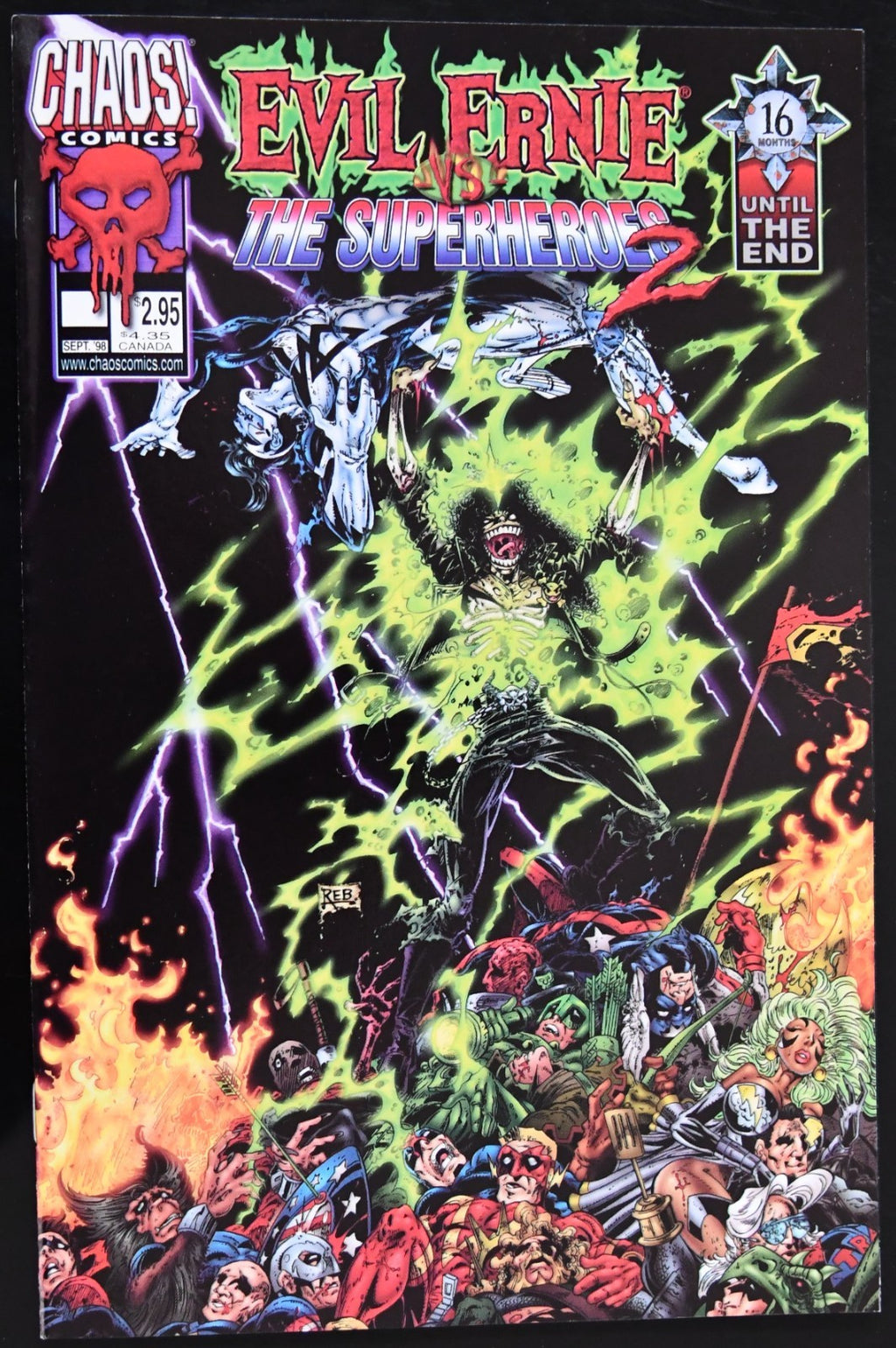 Evil Ernie vs the Super Heroes (1995-1998) Chaos Comics Choose Your Issue