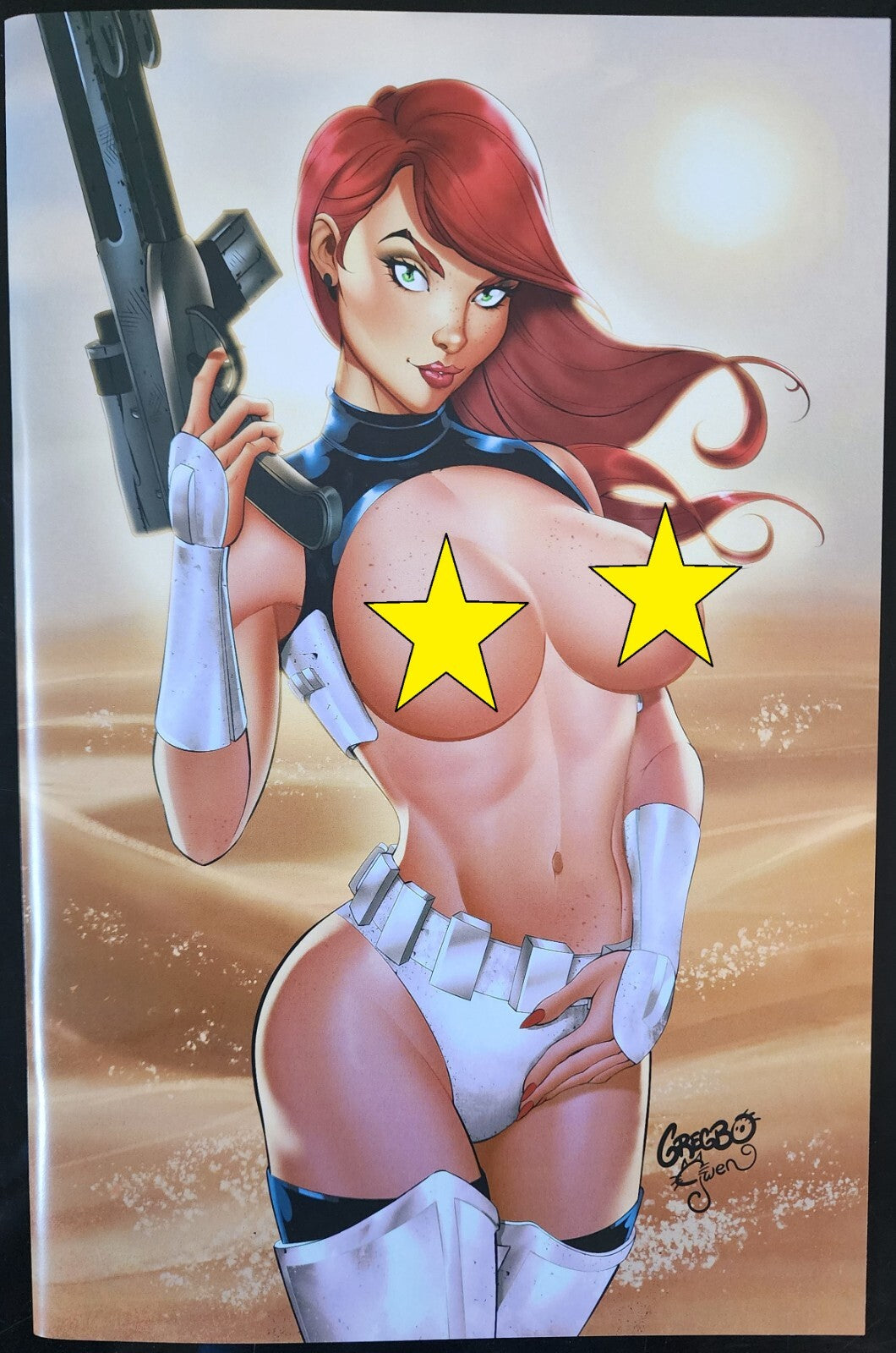Jessi Zombie Hunter #1 Gregbo Naughty Face White Stormtrooper Ltd 125 Star Wars