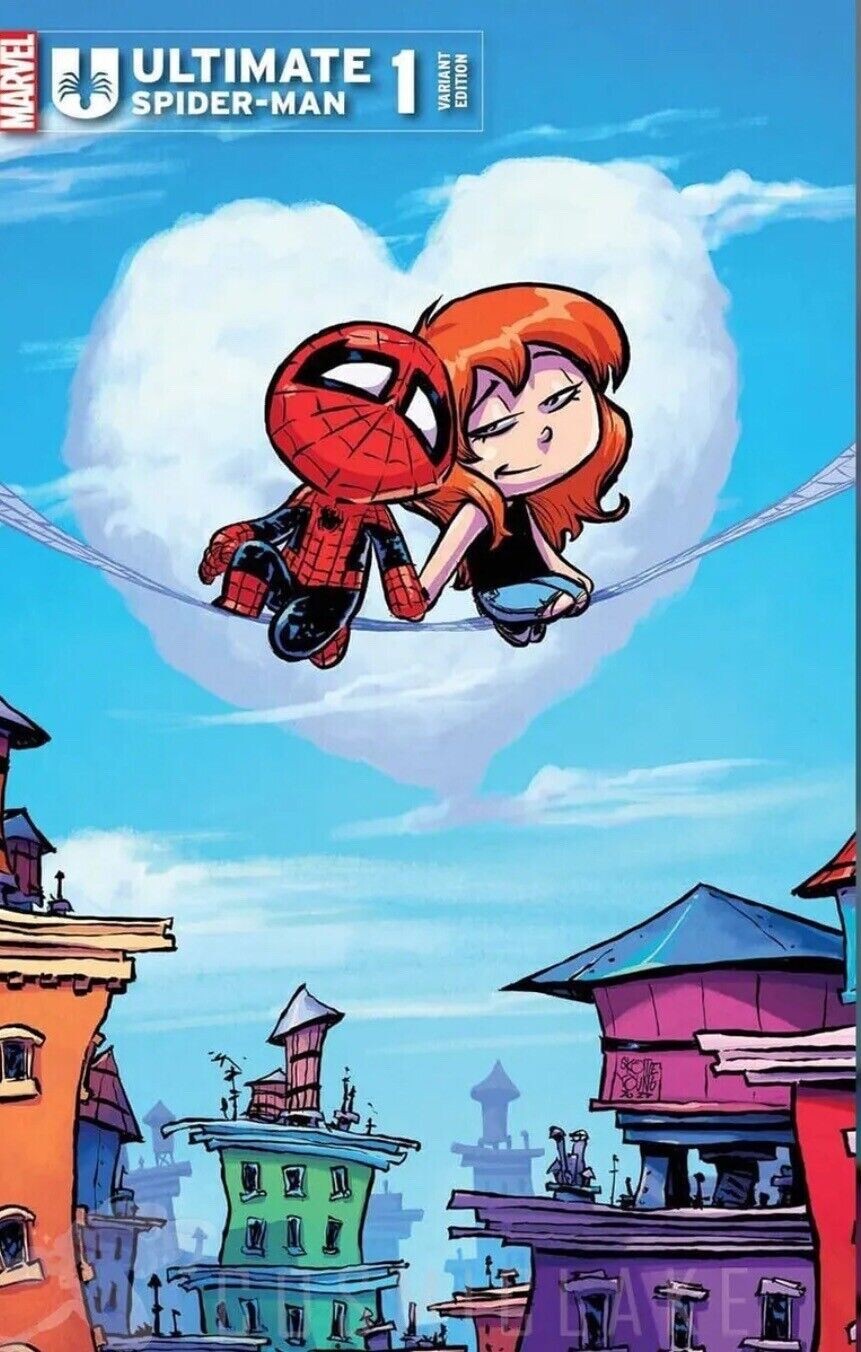ULTIMATE SPIDERMAN #1 SKOTTIE YOUNG  LTD 3000 1ST APPS IN SELLERS HAND