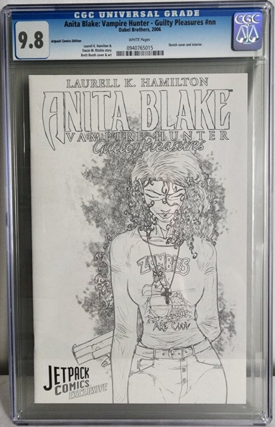 Anita Blake: Vampire Hunter Guilty Pleasures #nn Jetpack Sketch CGC 9.8