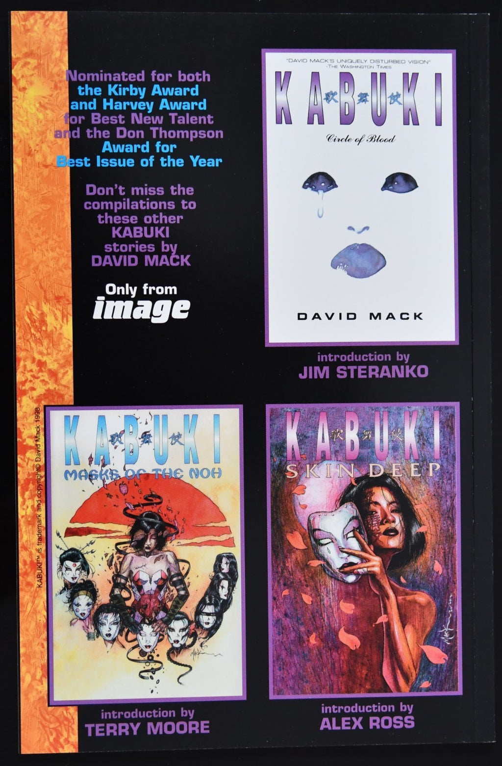 Kabuki: Dreams (1998-2002) David Mack Choose Your Issue
