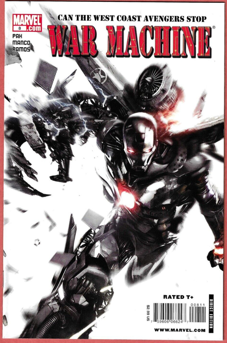 WAR MACHINE, VOL 2 #8 2009 Francesco Mattina