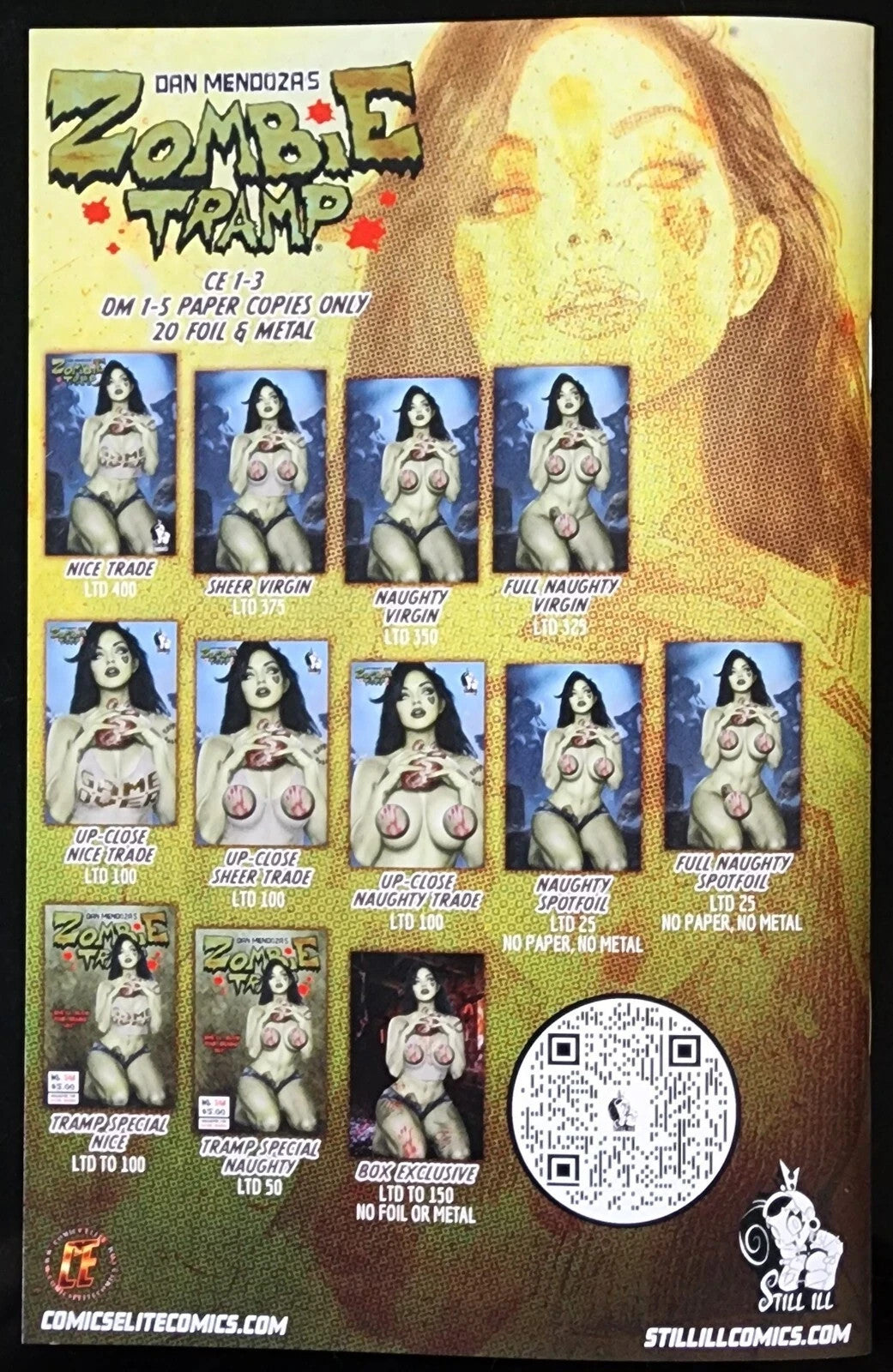 Dan Mendozas Zombie Tramp 56 B C2E2 Shikarii 6 Book Box Set Ltd 150