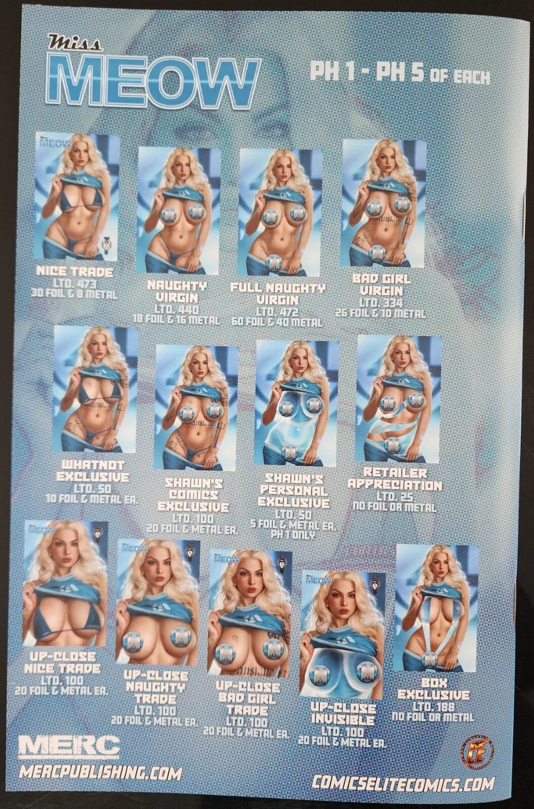 PH2 Miss Meow #8 Shikarii Fan-Tastic Invisible Woman 5 Book Box Set