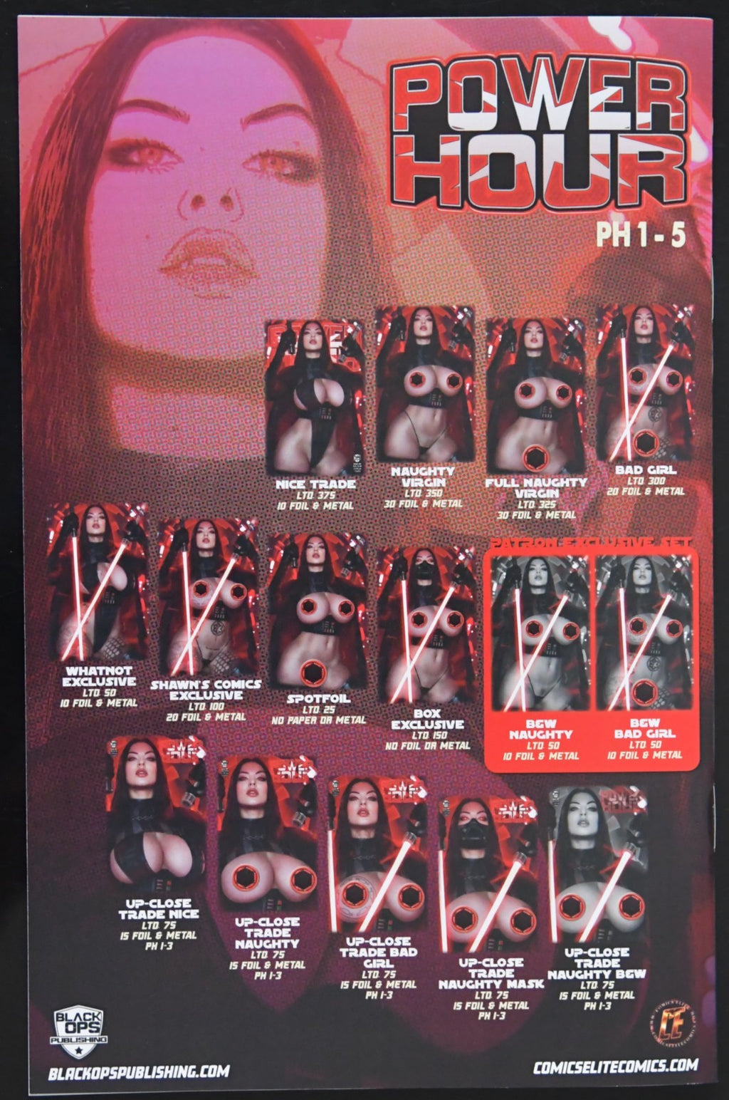 Power Hour #3 Shikarii Dark Side Black and White Full Naughty Patreon Exc Ltd 50