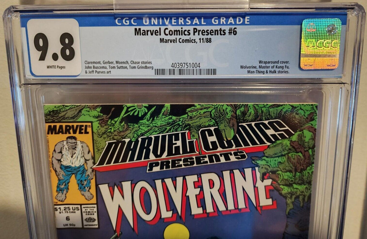 Marvel Comics Presents #6 CGC 9.8 Man Thing Wolverine 1988 Chris Claremont