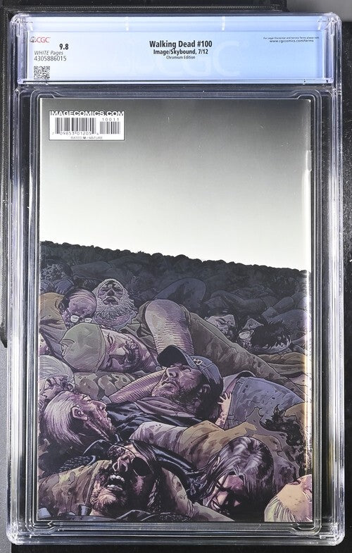 Walking Dead #100 CGC 9.8 Chromium Ed 1st Negan & Lucille Death of Glenn 2012