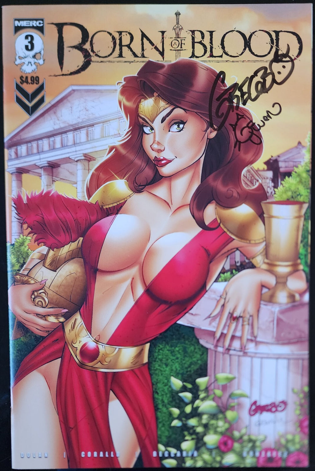 BORN OF BLOOD #3 2x SIGNED GREGBO/GWENAELLE DALIGUALT COA
