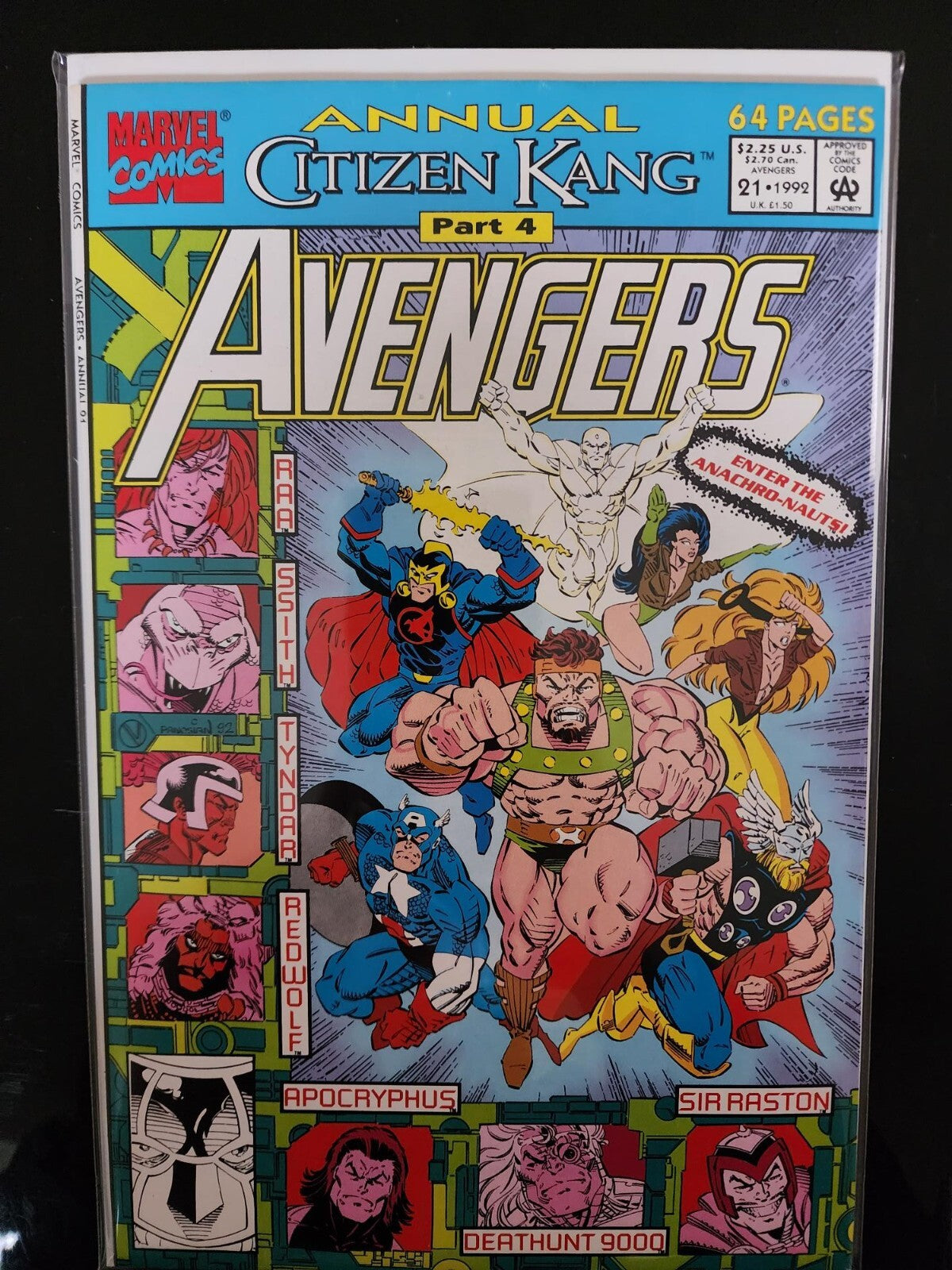Avengers Annual #21 1992 1st App of Kang as Victor Timely 1st Anachronauts