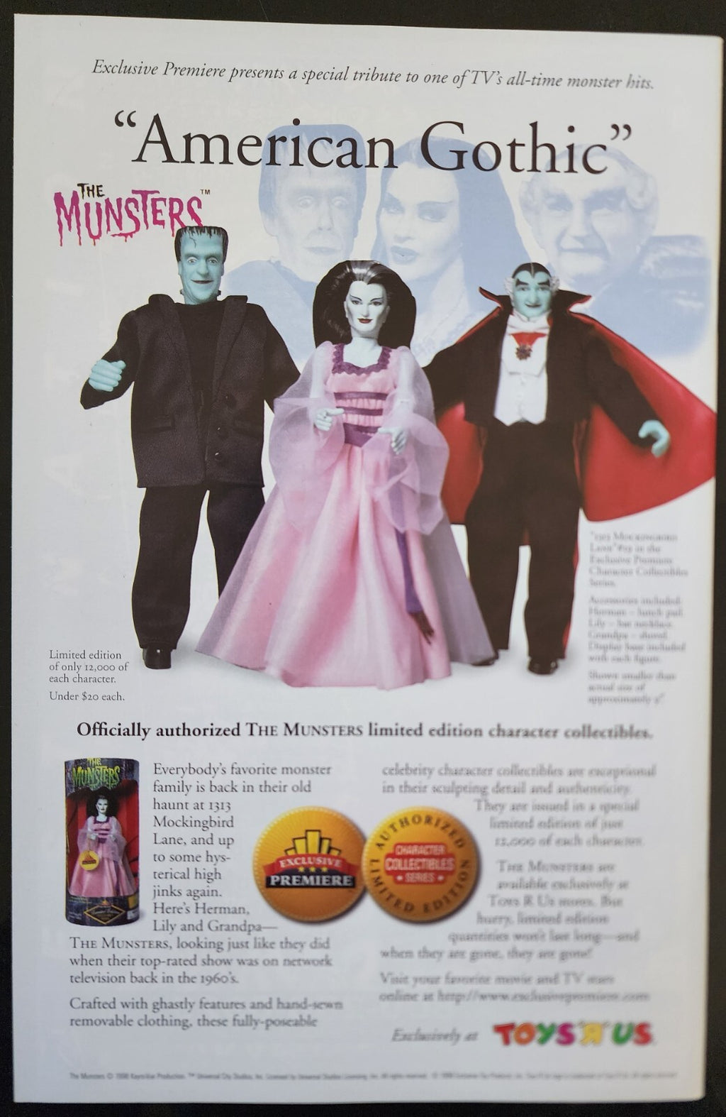 The Munsters #4 TV Comics 1998 Signed by Butch Patrick aka Eddie Munster No Cert
