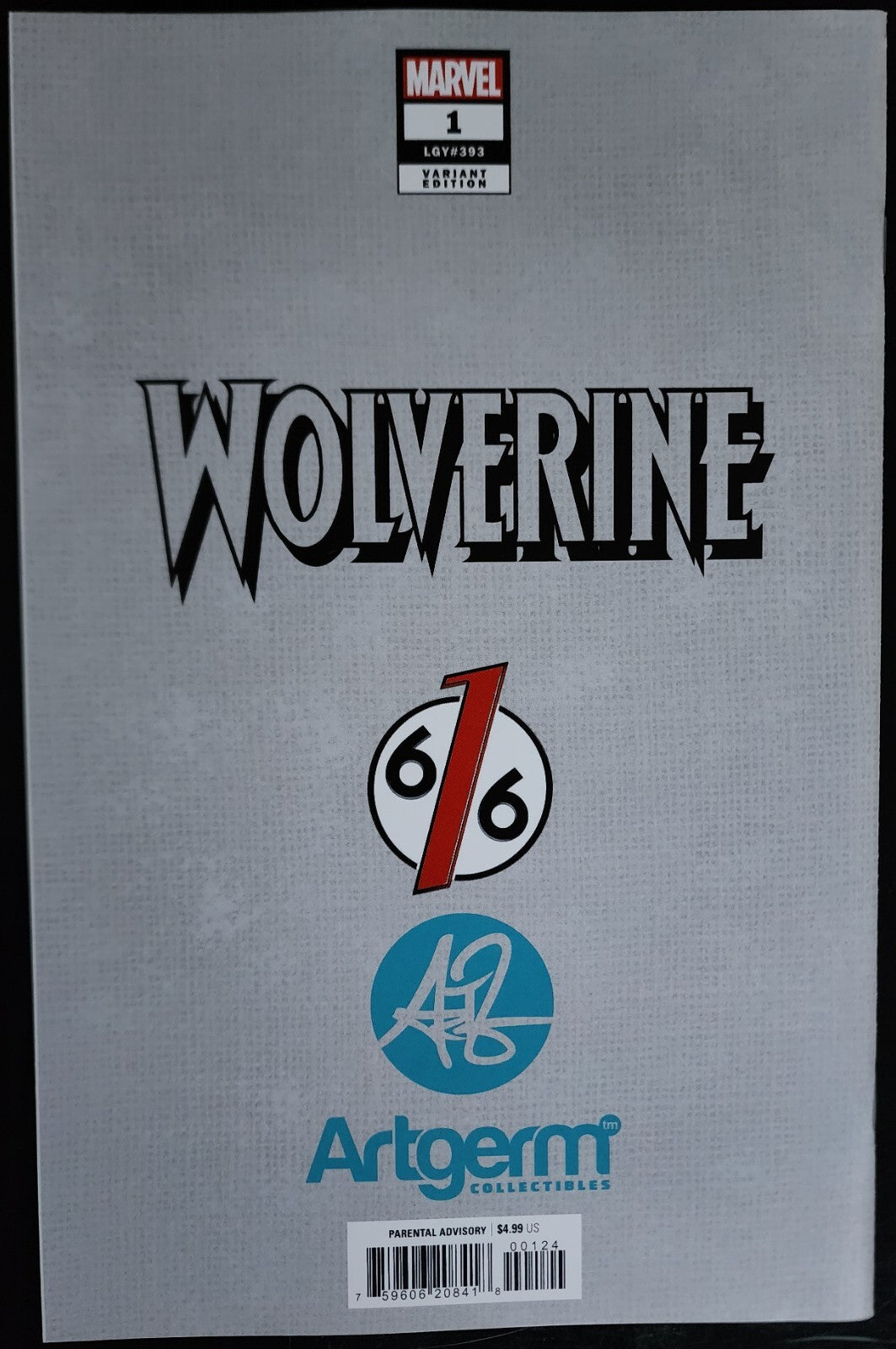 🔥 WOLVERINE #1 KENDRICK KUNKKA LIM 616 Trade Dress Variant LTD 3000