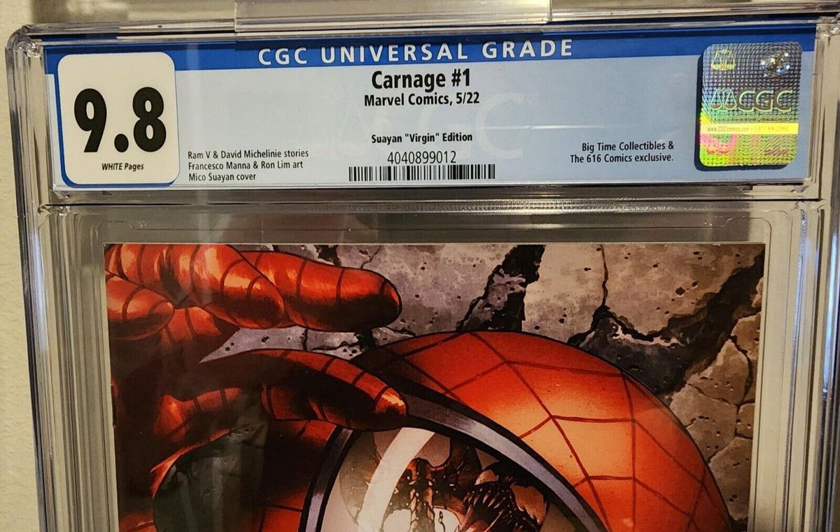 Carnage #1 CGC 9.8 Suayan "Virgin" Edition 5/22 David Michelinie
