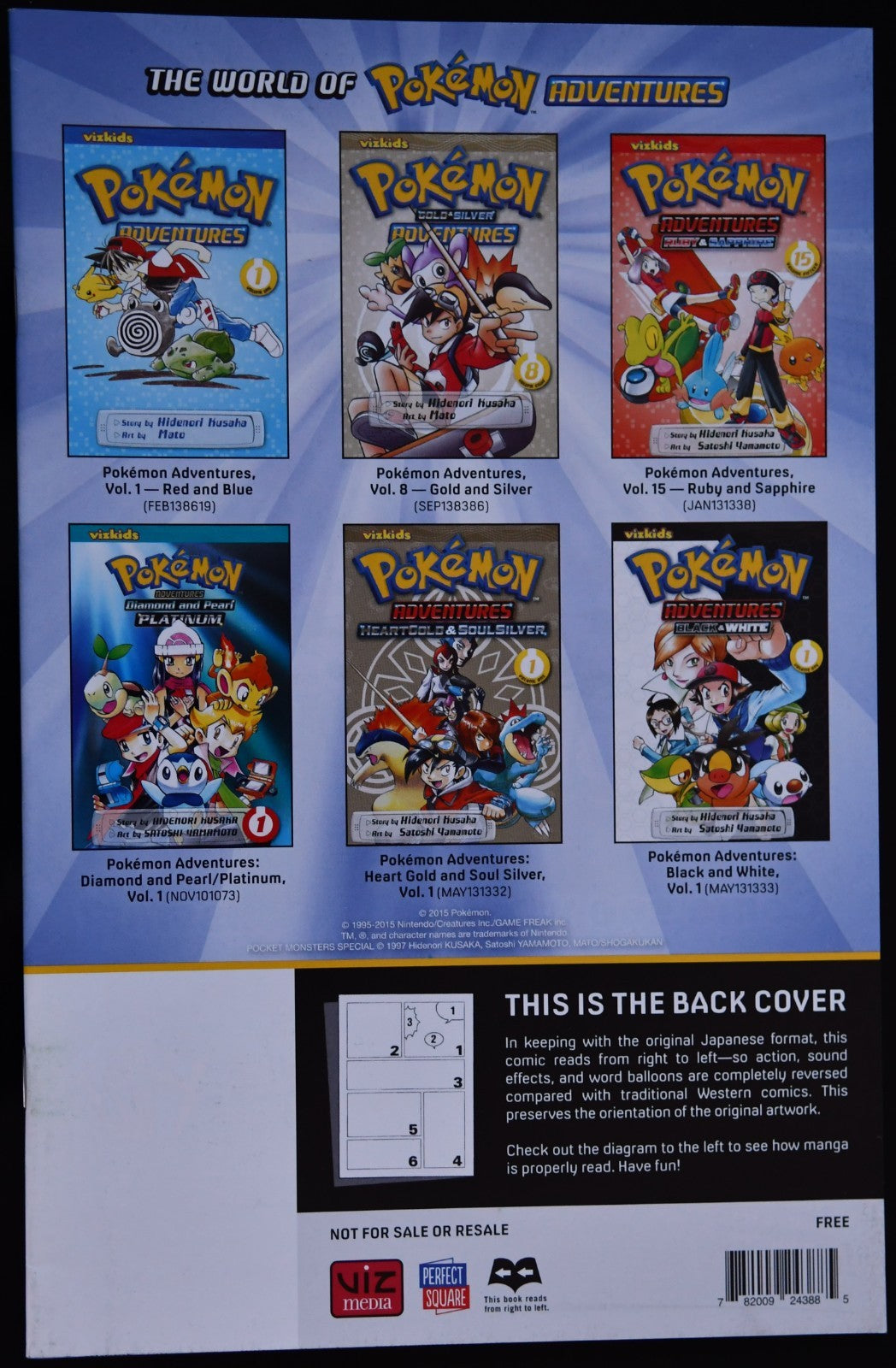 Free Comic Book Day 2015 FCBD - Pokemon