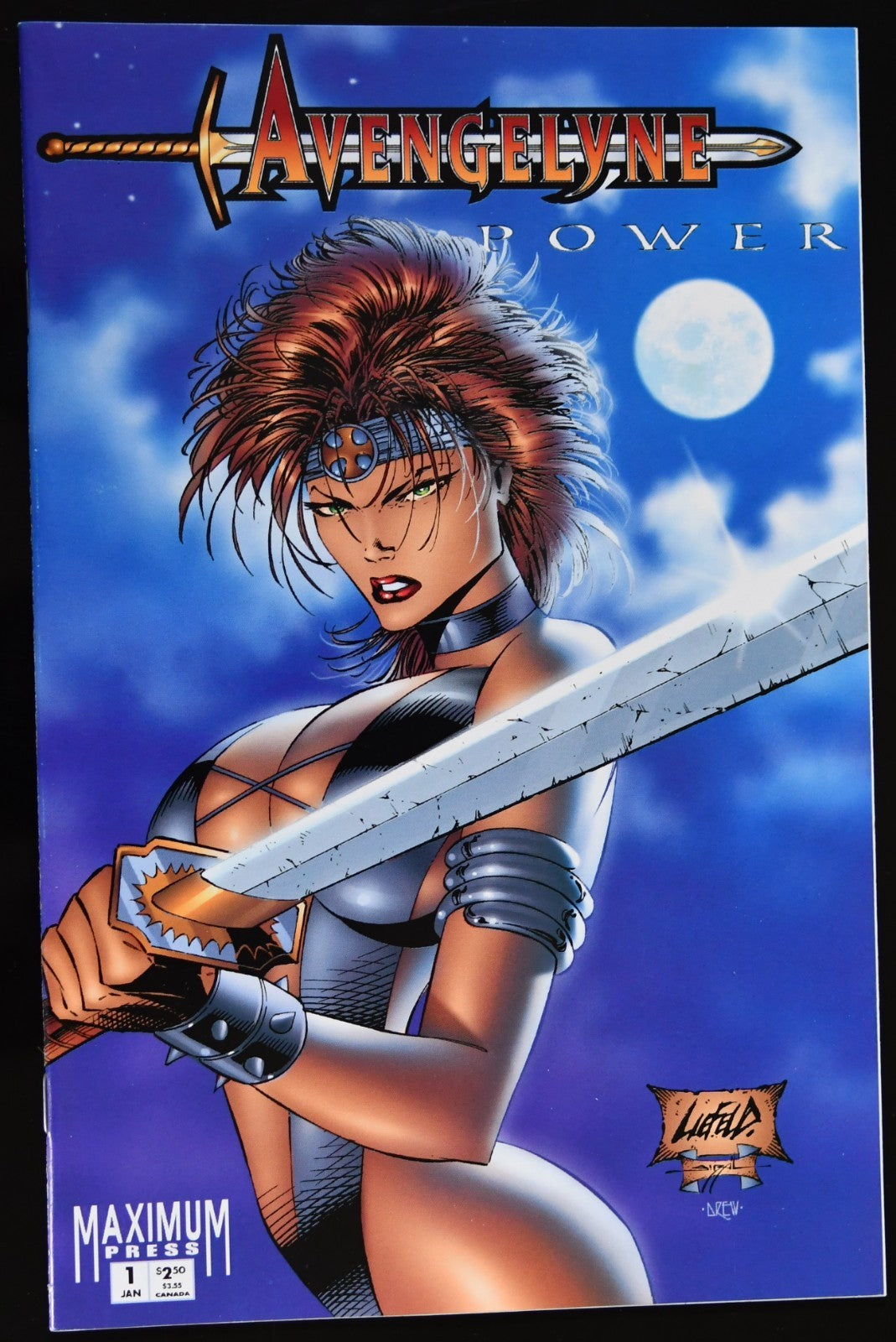 Avengelyne Power #1 Maximum Press Blue Variant