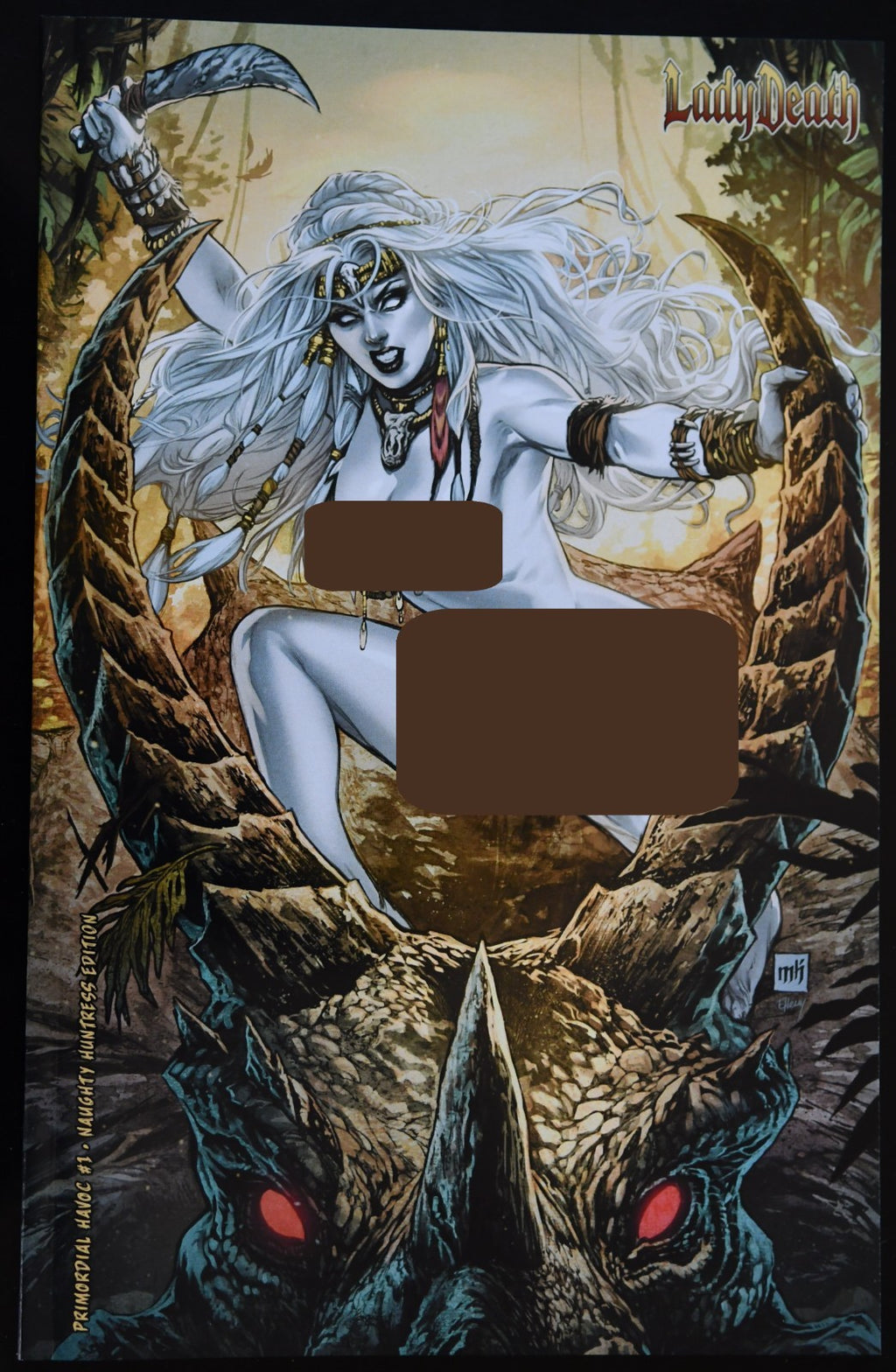 Lady Death Primordial Havoc #1 Naughty Huntress Edition Mike Krome Variant