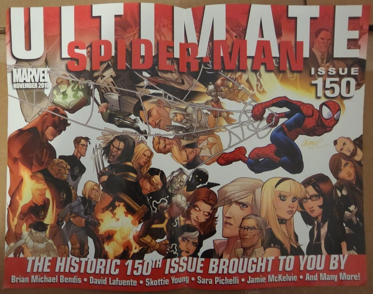 ULTIMATE SPIDER-MAN #150 GENERATION HOPE MARVEL PROMO POSTER 2010 DOUBLE-SIDED