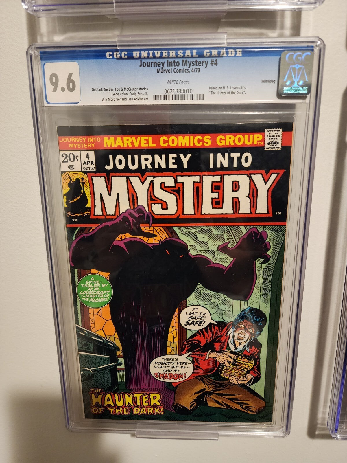 Journey into Mystery #4 CGC 9.6 Winnipeg Pedigree HP Lovecraft 1st Necronomicon