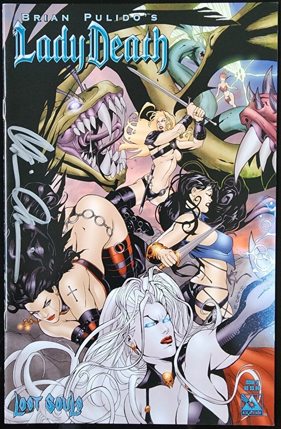Lady Death: Lost Souls #2 2007 Signed by Brian Pulido Copy 2