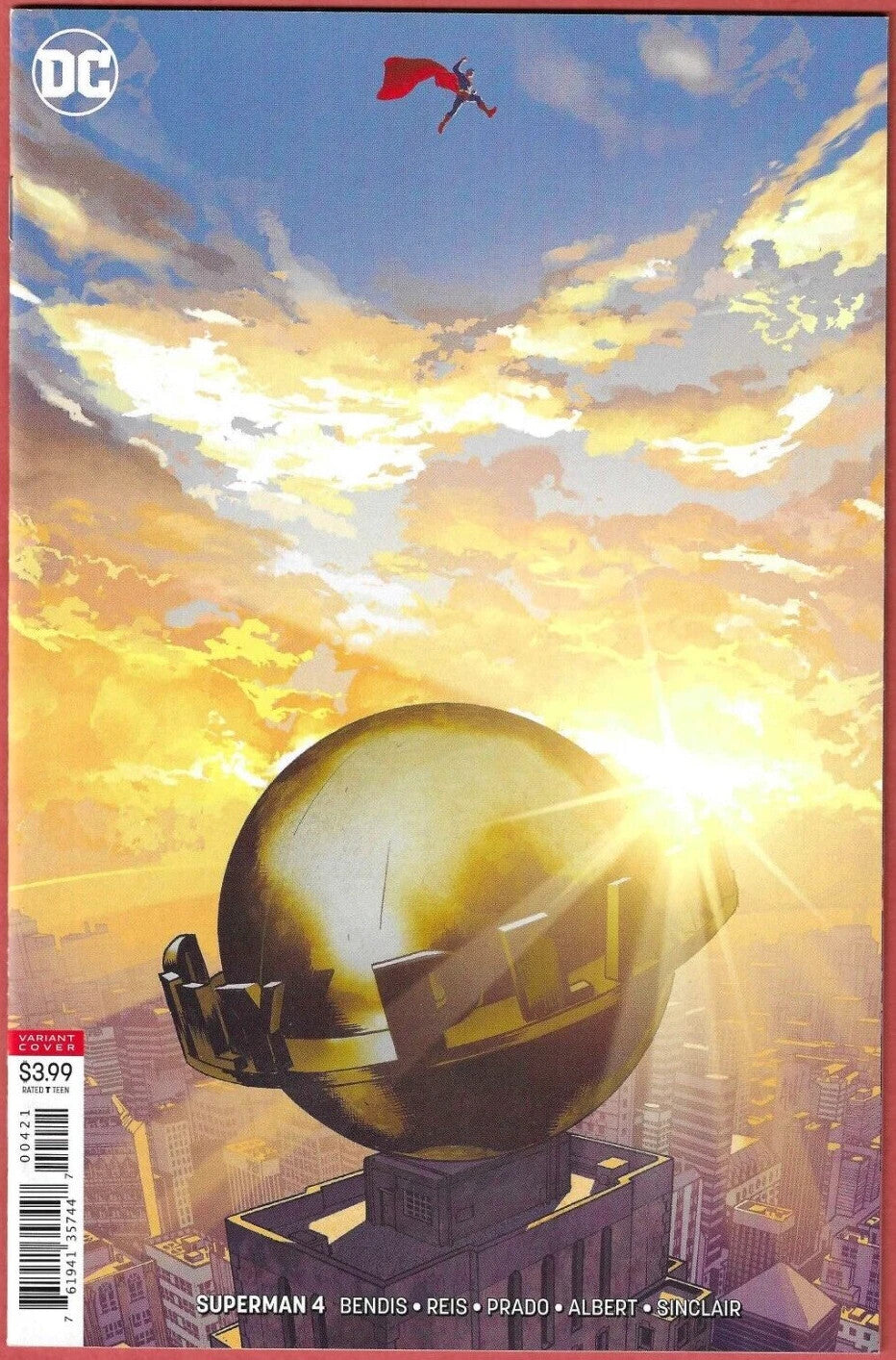 SUPERMAN, VOL 5 #4 2018 Adam Hughes