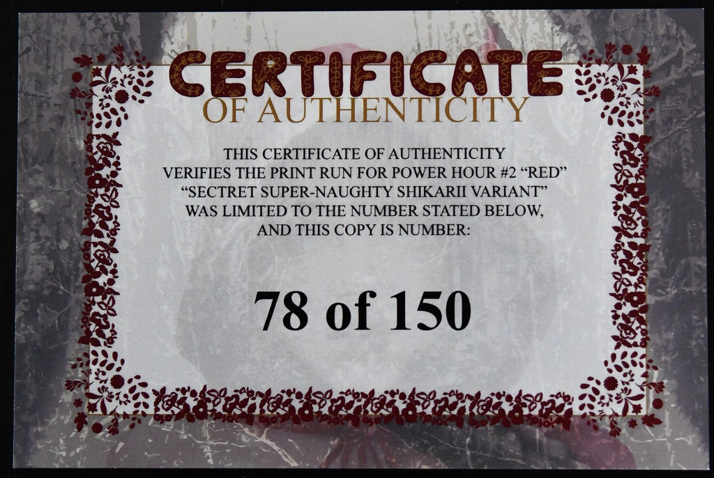 POWER HOUR #2 Shikarii Red Riding Hood Secret Super-Naughty Ltd 78/150 COA
