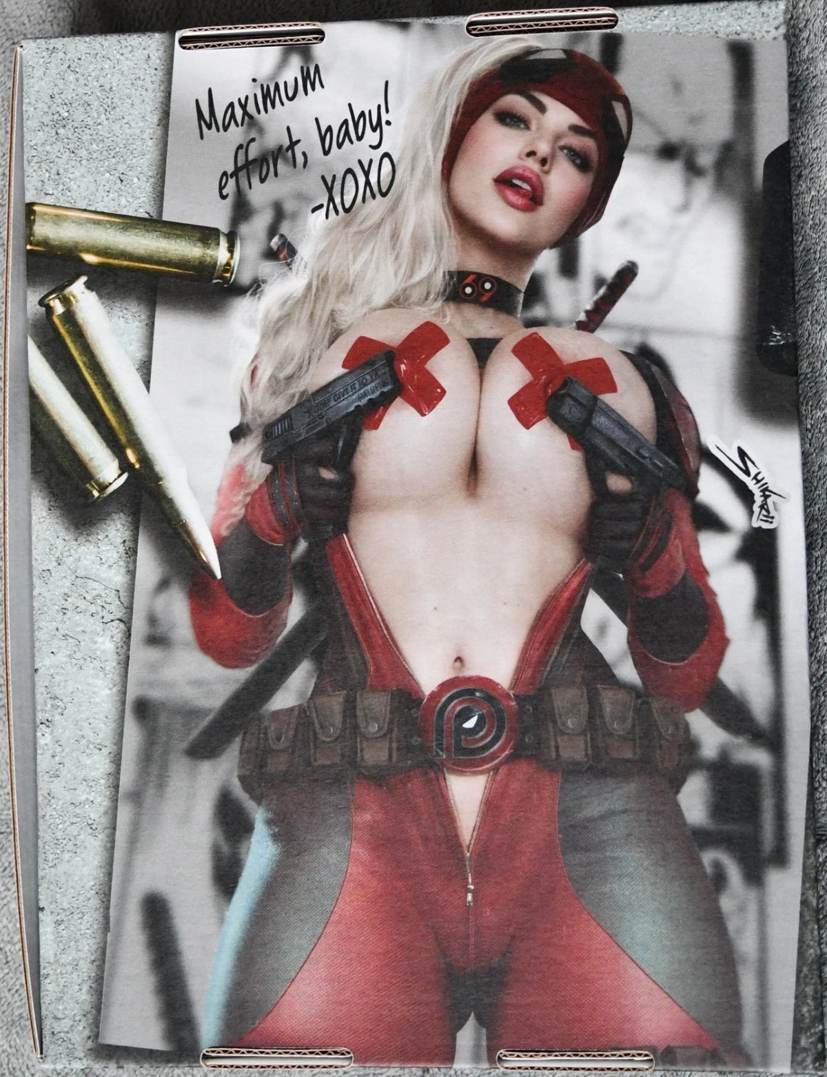 Power Hour #3 Shikarii Lady Deadpool Patreon 4 Metal Book Box Set Ltd 55