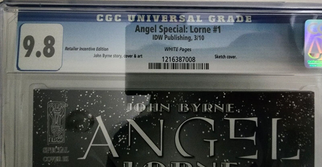Angel Special: Lorne #1 RI CGC 9.8 Sketch RIP Buffy Verse John Byrne