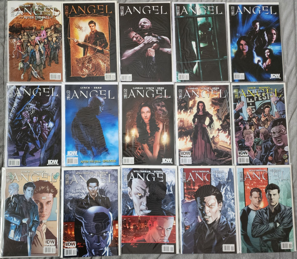 Angel After the Fall Cover A B C Collection with Bonus IDW 46 Comics