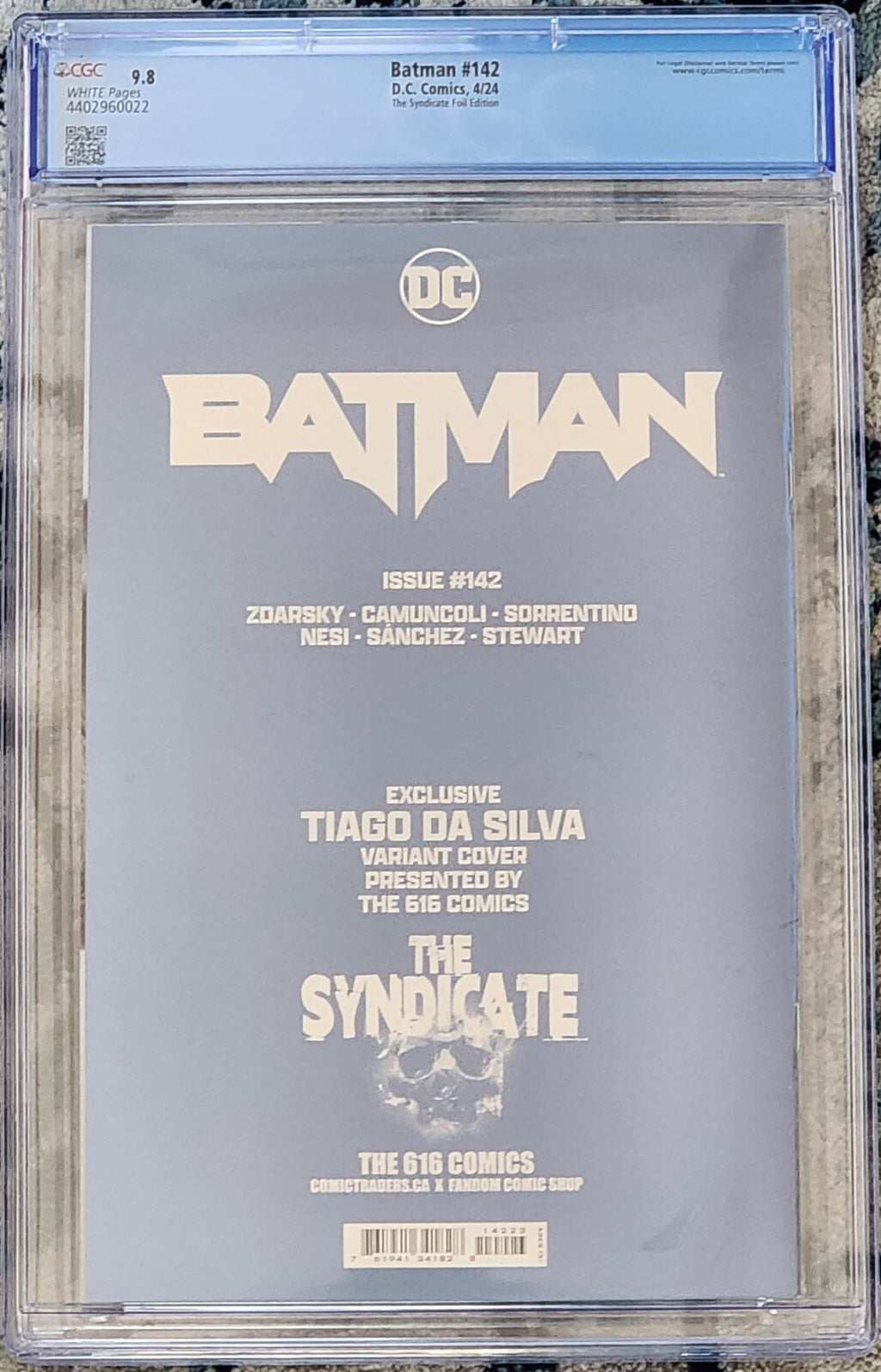 BATMAN #142 CGC 9.8 TIAGO DA SILVA EXCLUSIVE FOIL COPPERTONE HOMAGE LTD 800