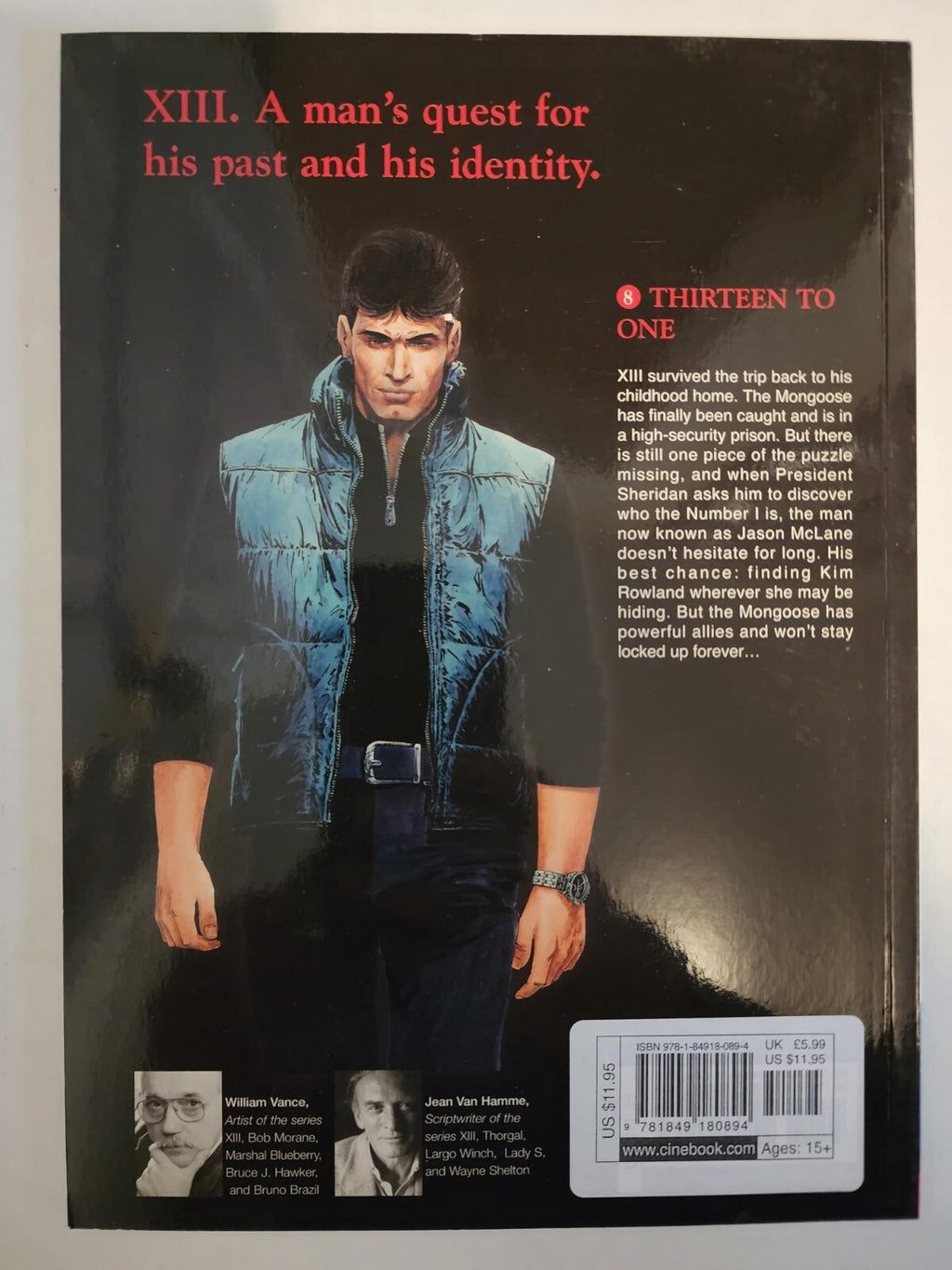 XIII Thirteen to One Jean van Hamme W. Vance Paperback 2011 Cinebook