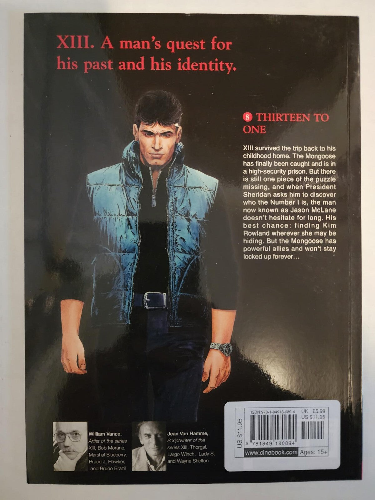XIII Thirteen to One Jean van Hamme W. Vance Paperback 2011 Cinebook