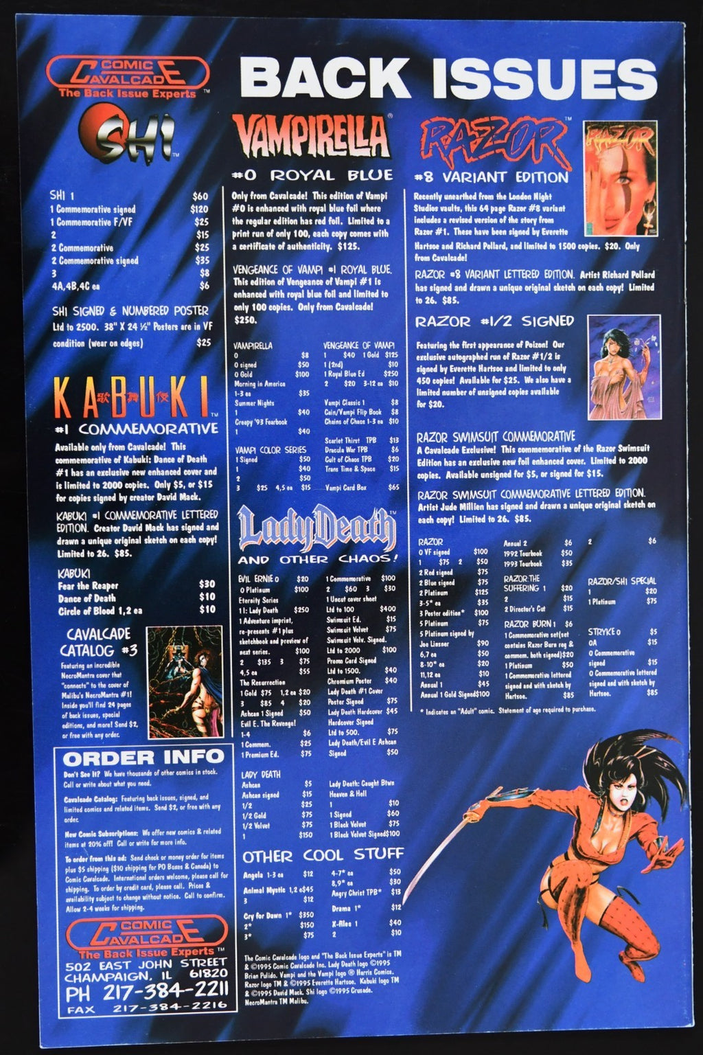 Shi: The Way of the Warrior (1994-1997) Crusade Comics Choose Your Issue