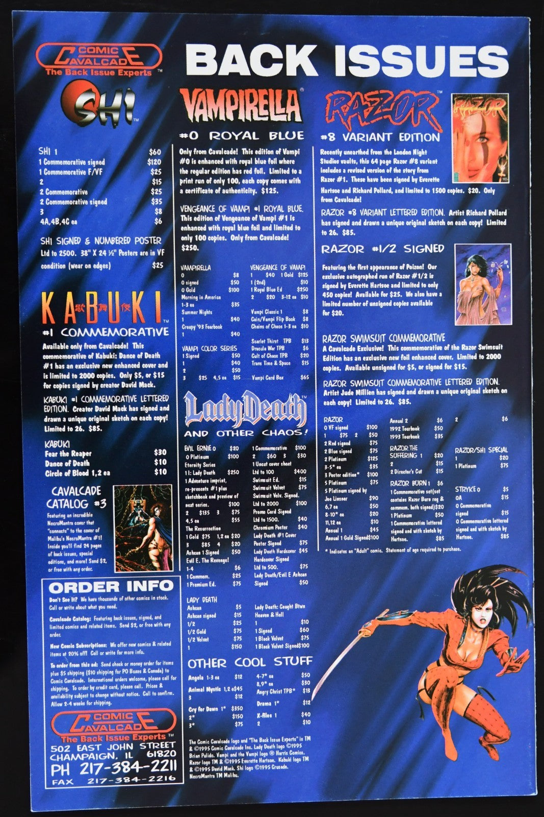 Shi: The Way of the Warrior (1994-1997) Crusade Comics Choose Your Issue