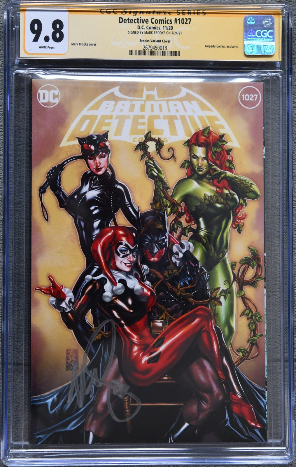 Detective Comics #1027 CGC 9.8 SS Signed by Mark Brooks