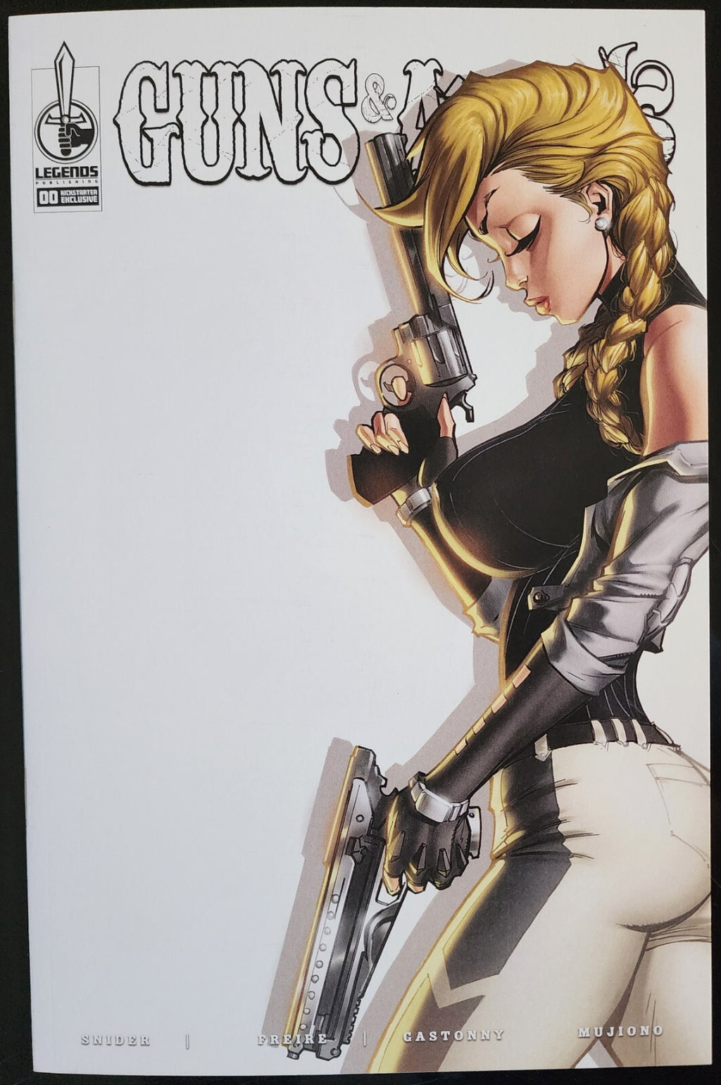 Guns & Angels #00 Ale Garza Virgin Blank Cover Copy 2