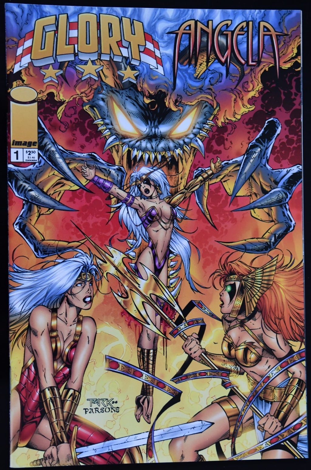 Glory/Angela: Angels in Hell #1 1996 1st app. of Darkchylde in Preview