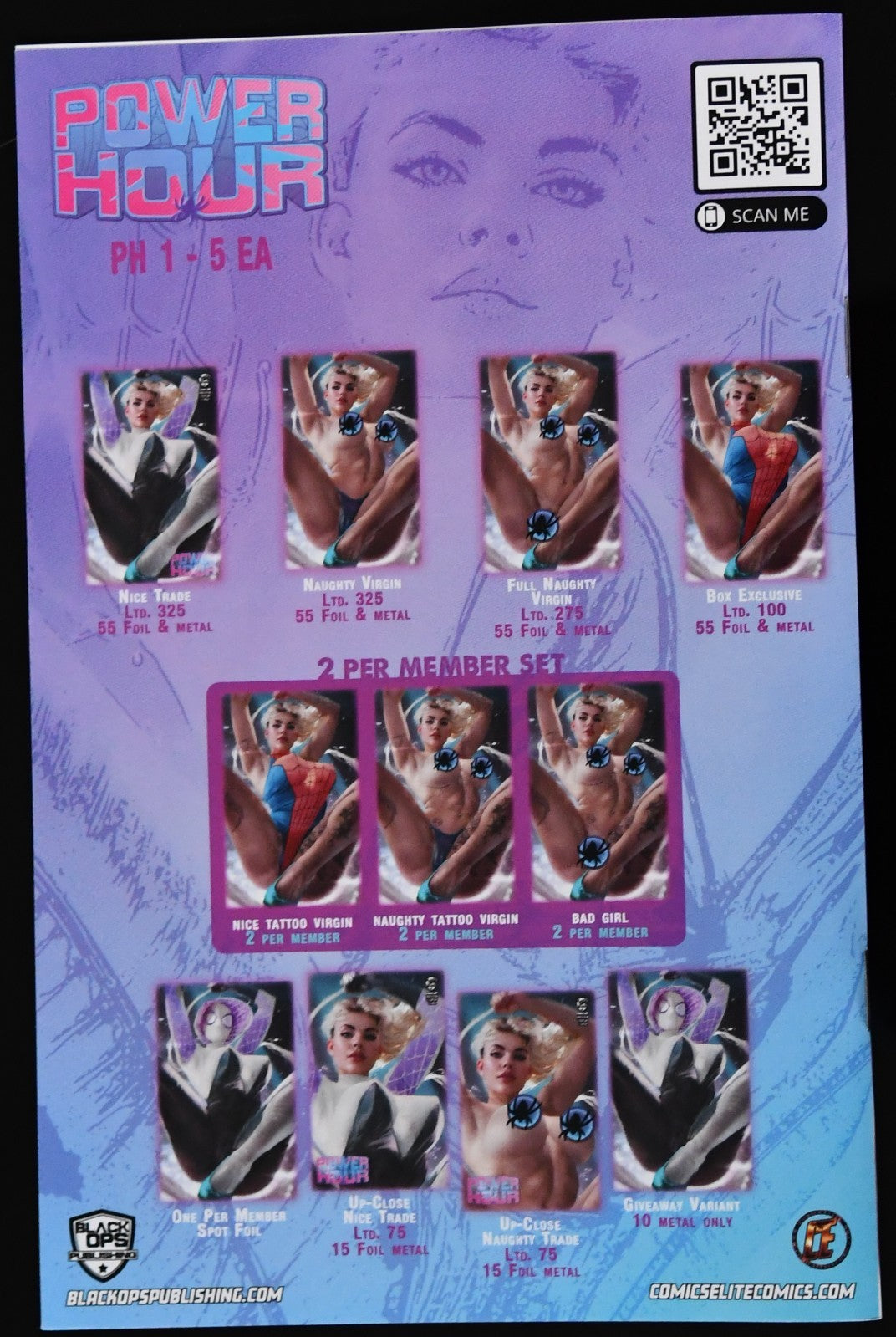 Power Hour #3 Shikarii Spider-Babe Patreon 4 Book Box Set Ltd 100