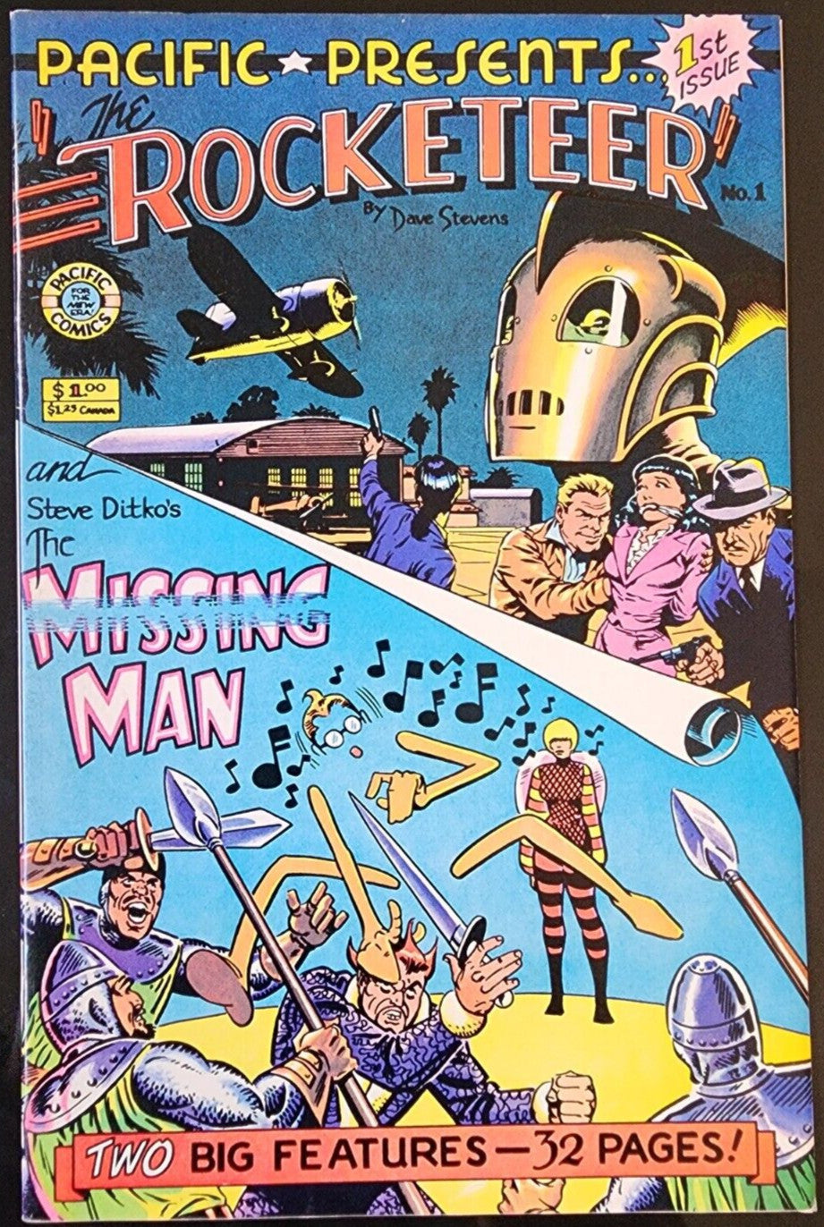 Pacific Presents Rocketeer #1 1982 1st App on Cover Dave Stevens Ditko Copy 2