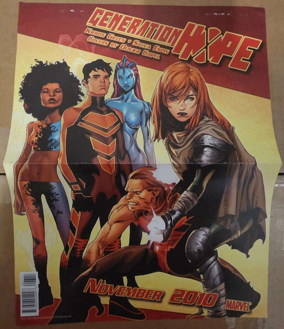 ULTIMATE SPIDER-MAN #150 GENERATION HOPE MARVEL PROMO POSTER 2010 DOUBLE-SIDED