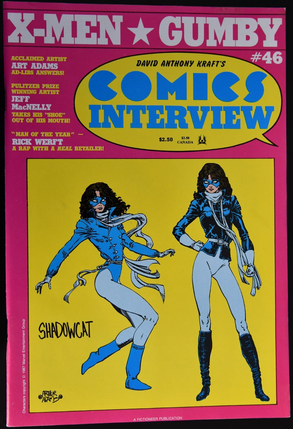 Comics Interview #46 Arthur Adams Shadowcat Kitty Pryde X-Men 1987