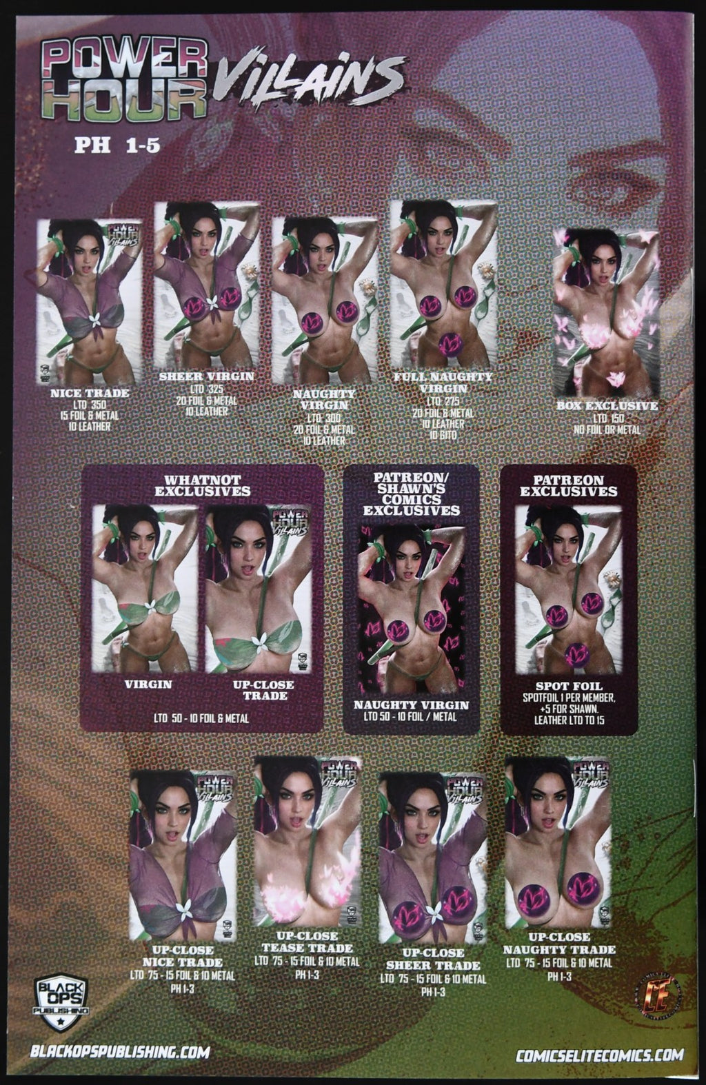 Power Hour #3 Shikarii "Beach Day" Psylocke Full Naughty Metal Variant Ltd 19/20