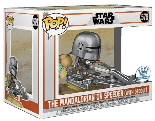 Funko Pop! The Mandalorian on Speeder (with Grogu) #579 Star Wars