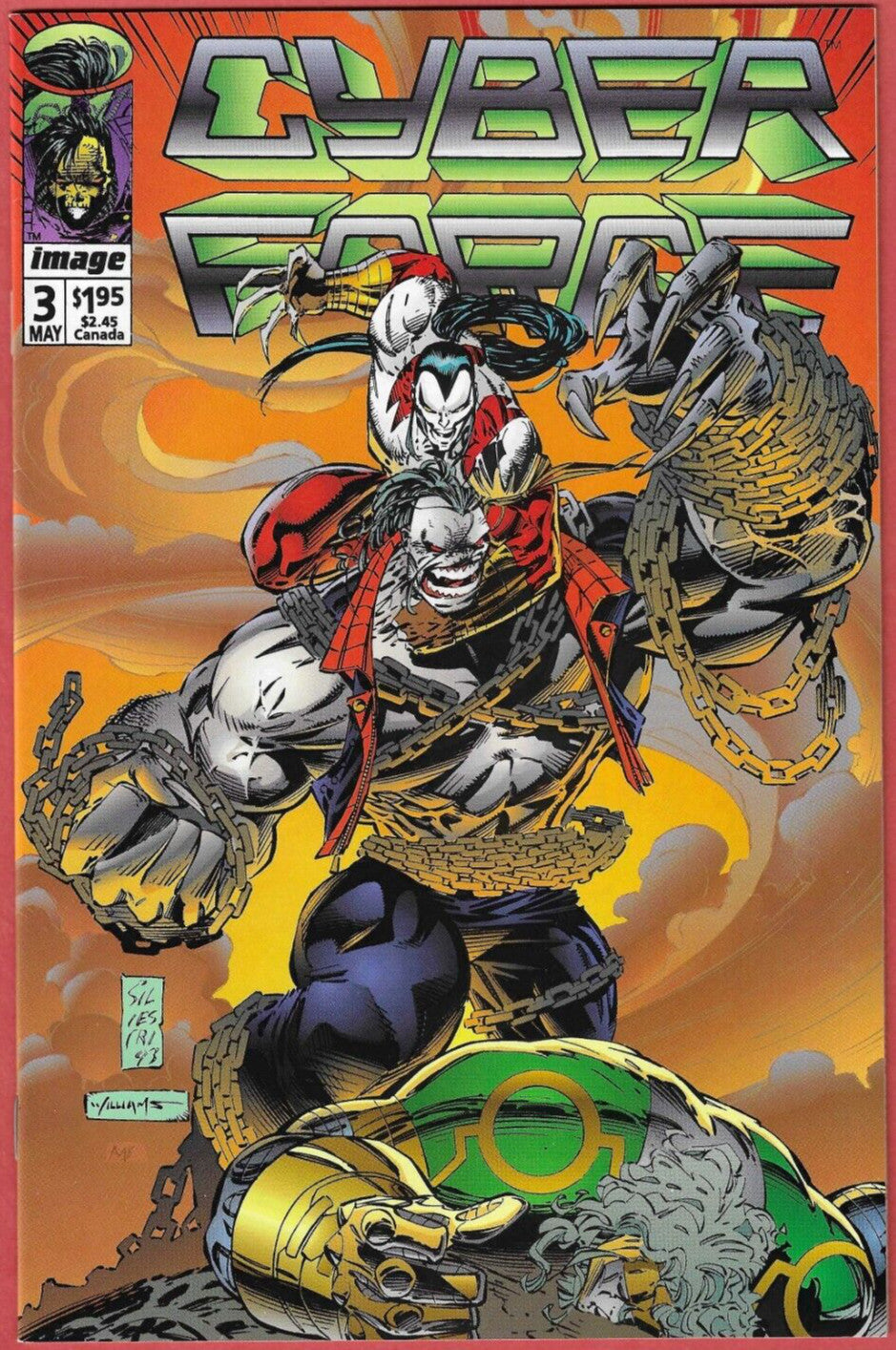 Cyberforce Vol 1 #3 Vol 2 #1 1993 and Cybeforce Hunter Killer FCBD 2009 Image