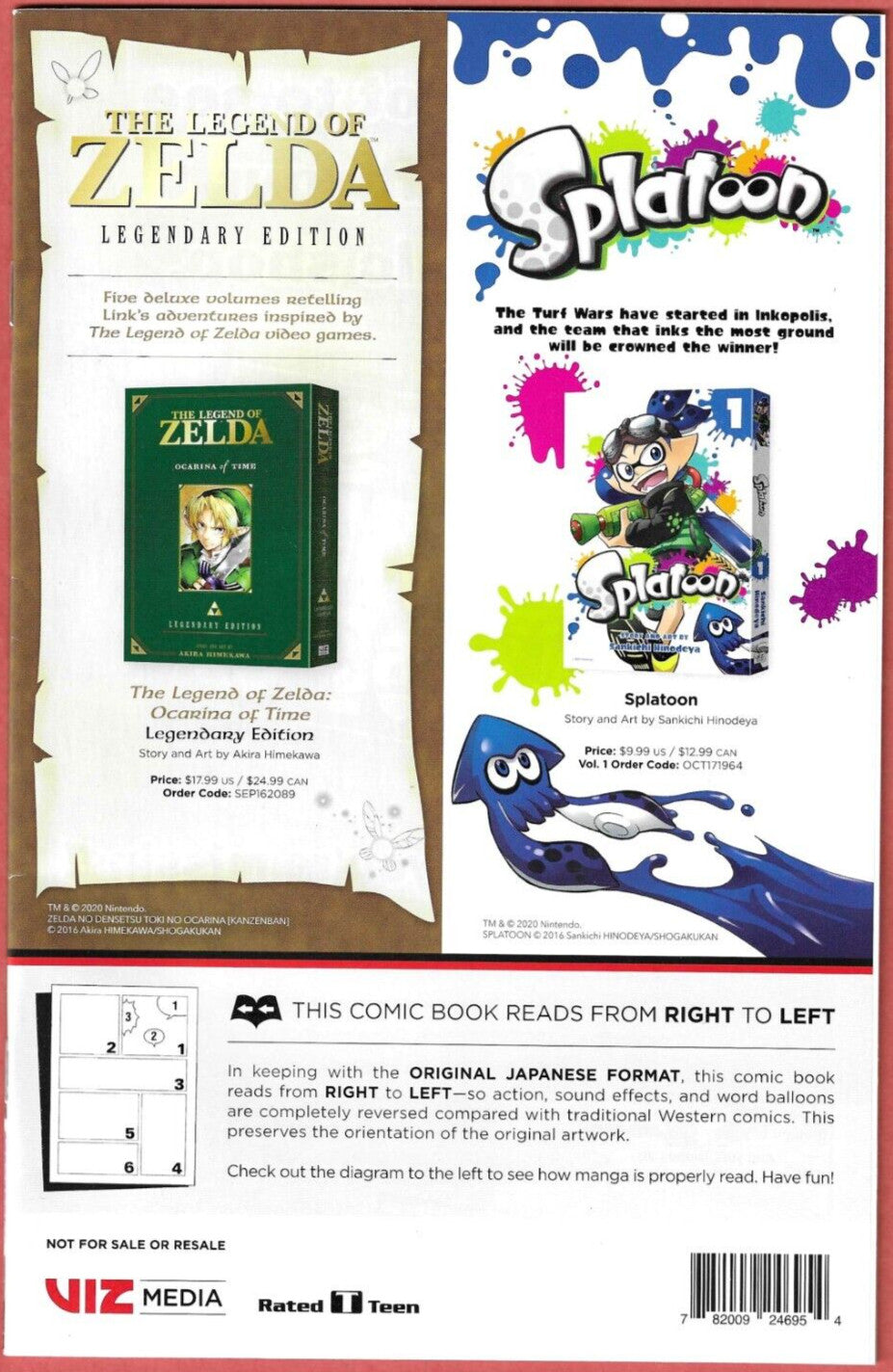 LEGEND OF ZELDA: TWILIGHT PRINCESS / SPLATOON QUID KIDS 2020 Free Comic Book Day
