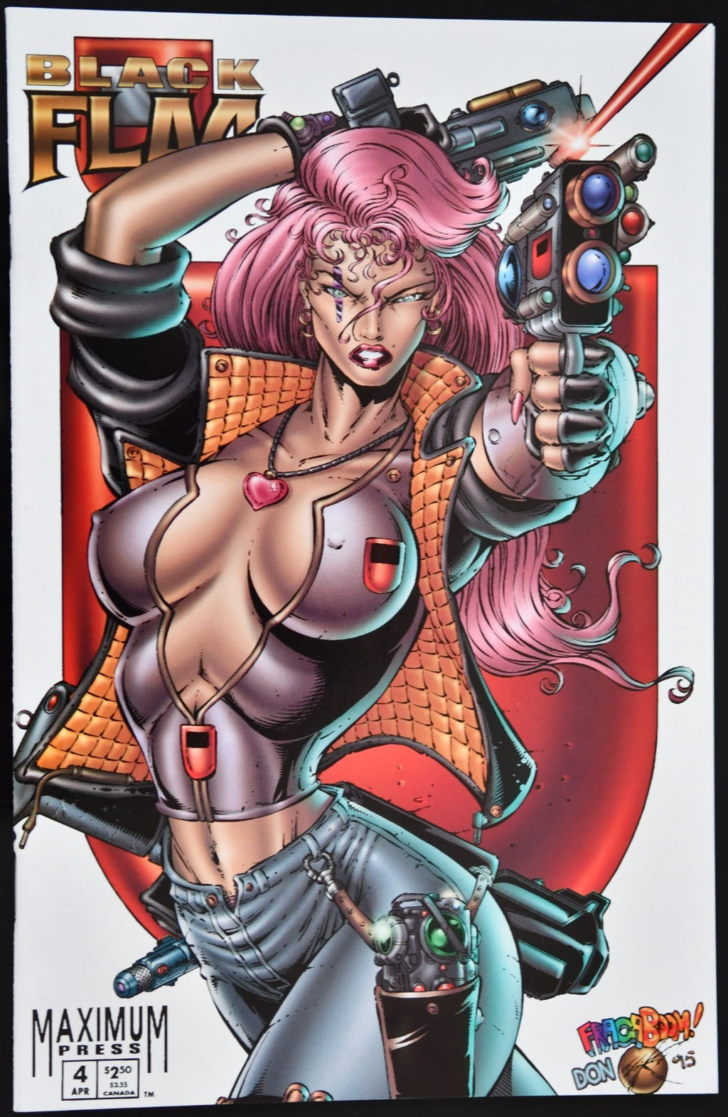 Black Flag #4 Cover B-White (Maximum Press July 1995)