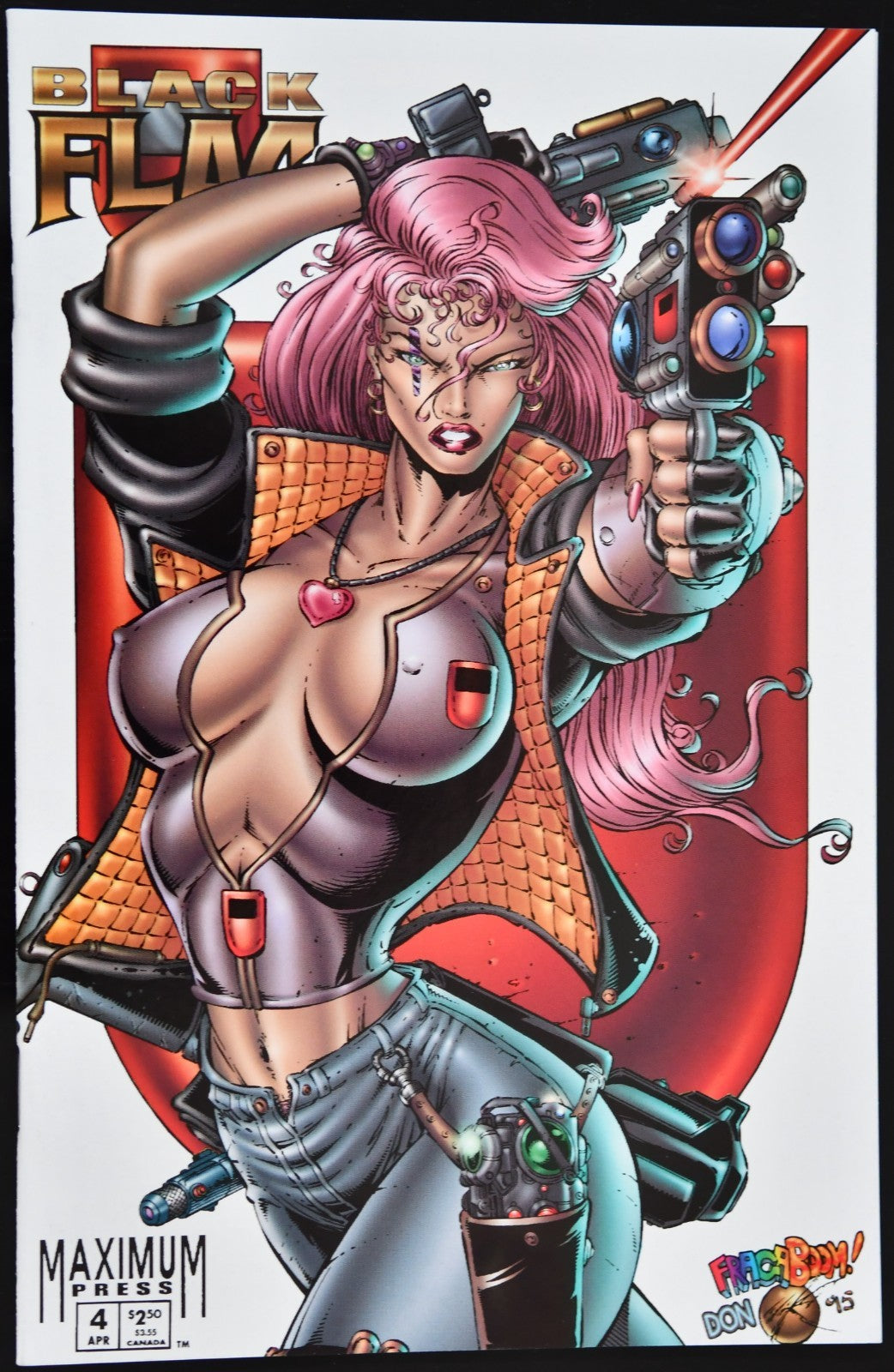 Black Flag #4 Cover B-White (Maximum Press July 1995)