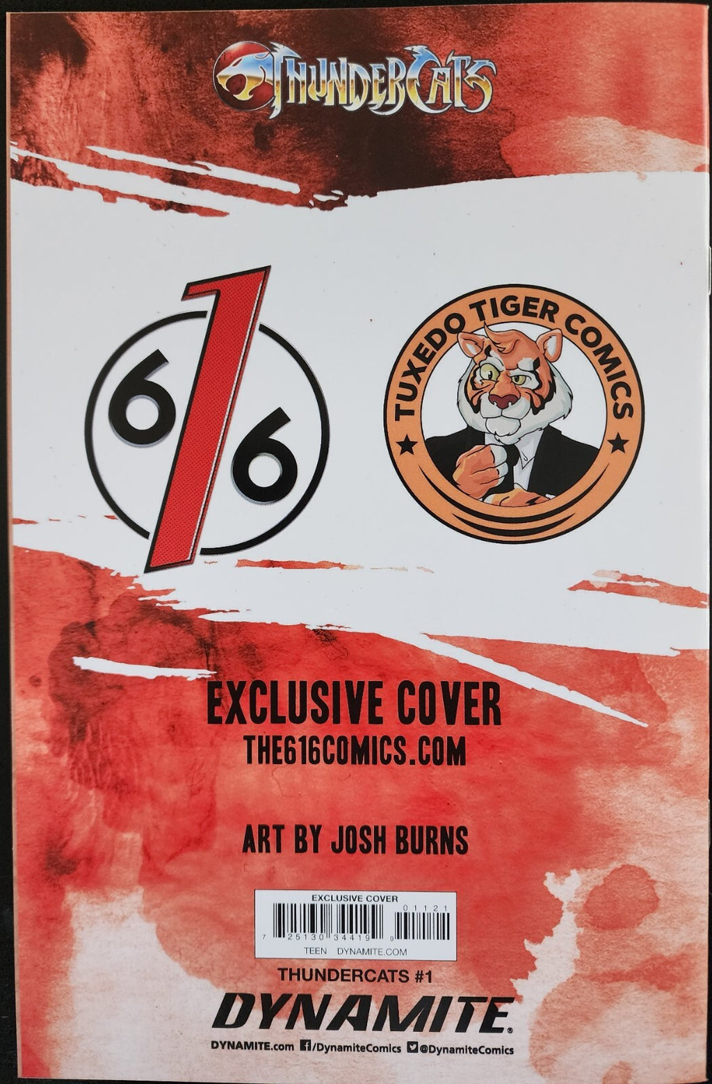 🔥 THUNDERCATS #1 JOSH BURNS CHEETARA 616 Variant A LTD 600