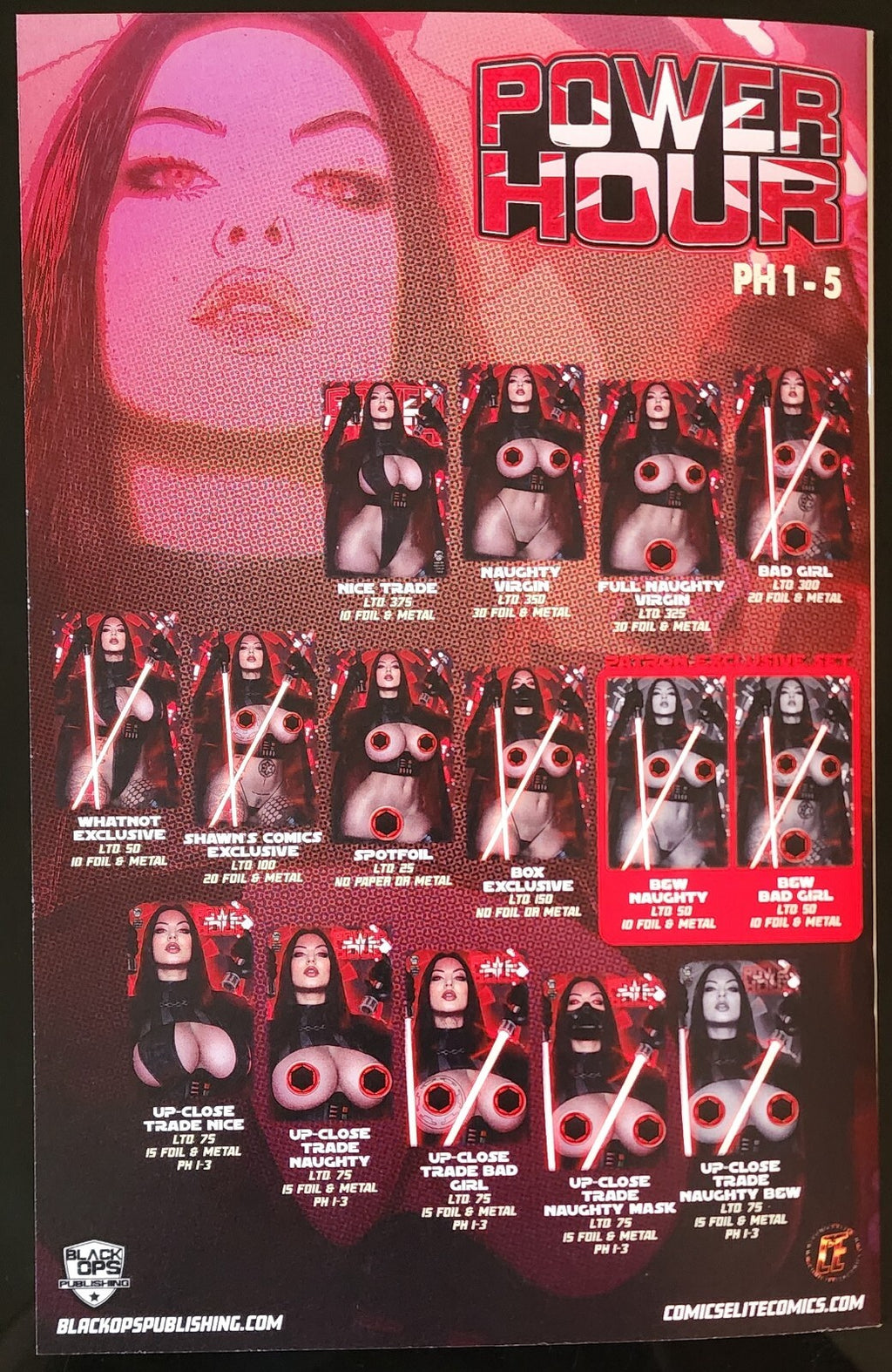 Power Hour #3 Shikarii Dark Side Shawn's Comics Exc Bad Girl Metal Ltd 20