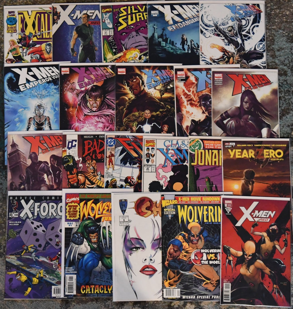 Marvel/DC/Indie Mixed Lot of 108 Comics X-Men, Wolverine, Conan, Captain America